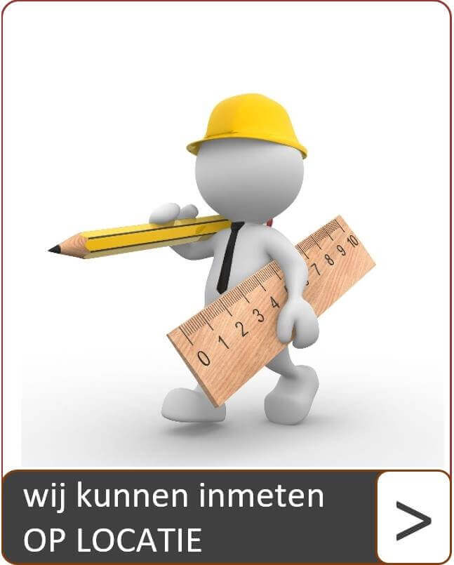 Wij kunnen op locatie inmeten