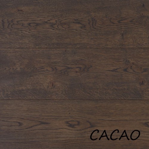 Brede delen eiken rustiek 18cm - cacao