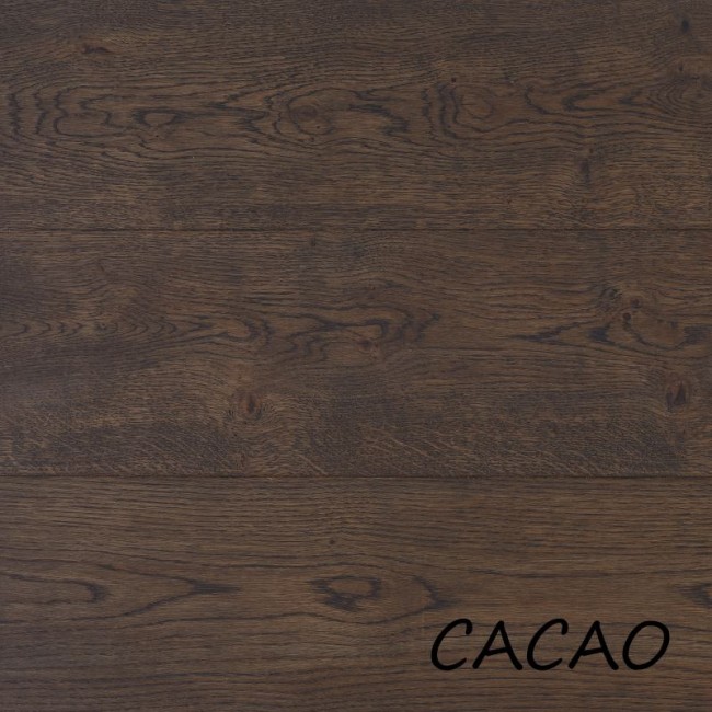 Brede delen eiken rustiek 18cm - cacao