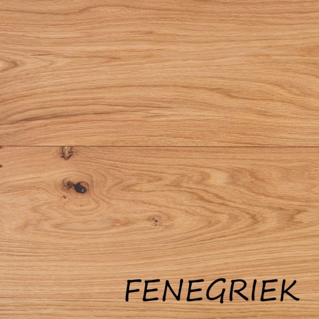 Extra brede delen eiken rustiek 25cm - fenegriek
