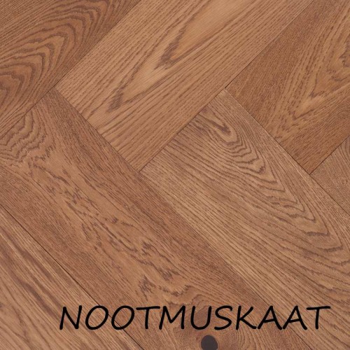 Visgraat eiken rustiek 18cm - nootmuskaat