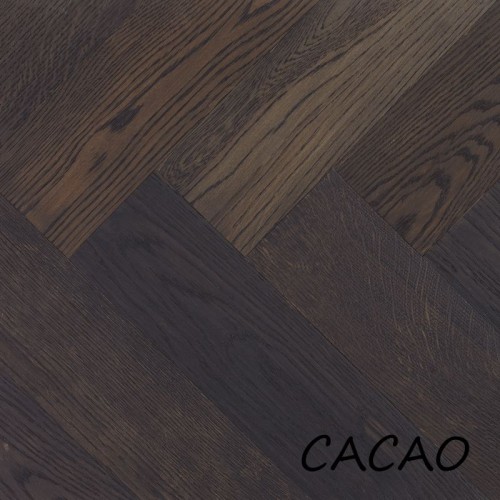 Visgraat eiken premier 13cm - cacao