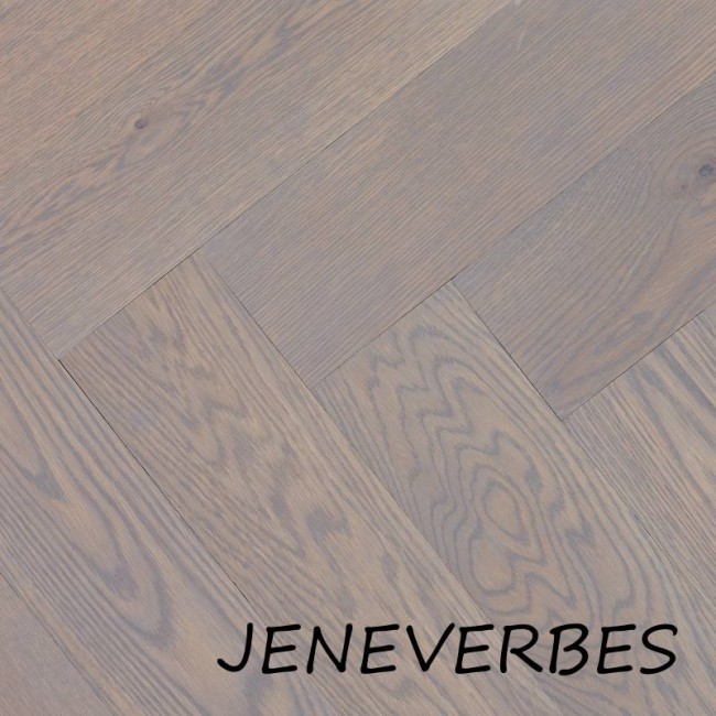 Visgraat eiken rustiek 13cm - jeneverbes