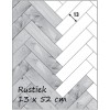 Visgraat eiken rustiek 13cm - gember