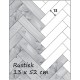 Visgraat eiken rustiek 13cm - zeezout Visgraat eiken rustiek 13cm - zeezout