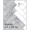 Visgraat eiken rustiek 18cm - gember