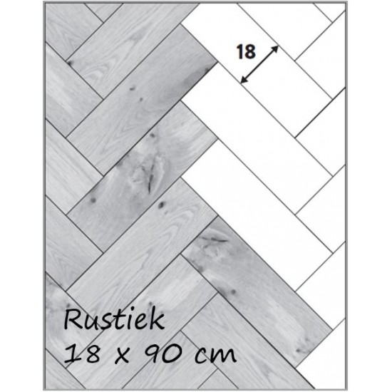 Visgraat eiken rustiek 18cm - zeezout Visgraat eiken rustiek 18cm - zeezout